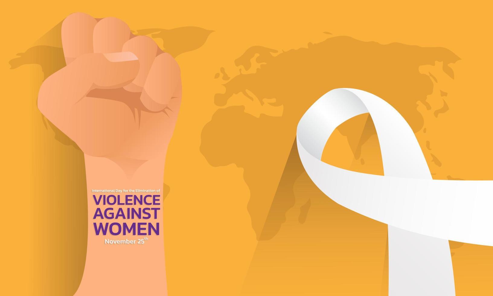Vector illustration of a Background For International Day for the Elimination of Violence Against Women