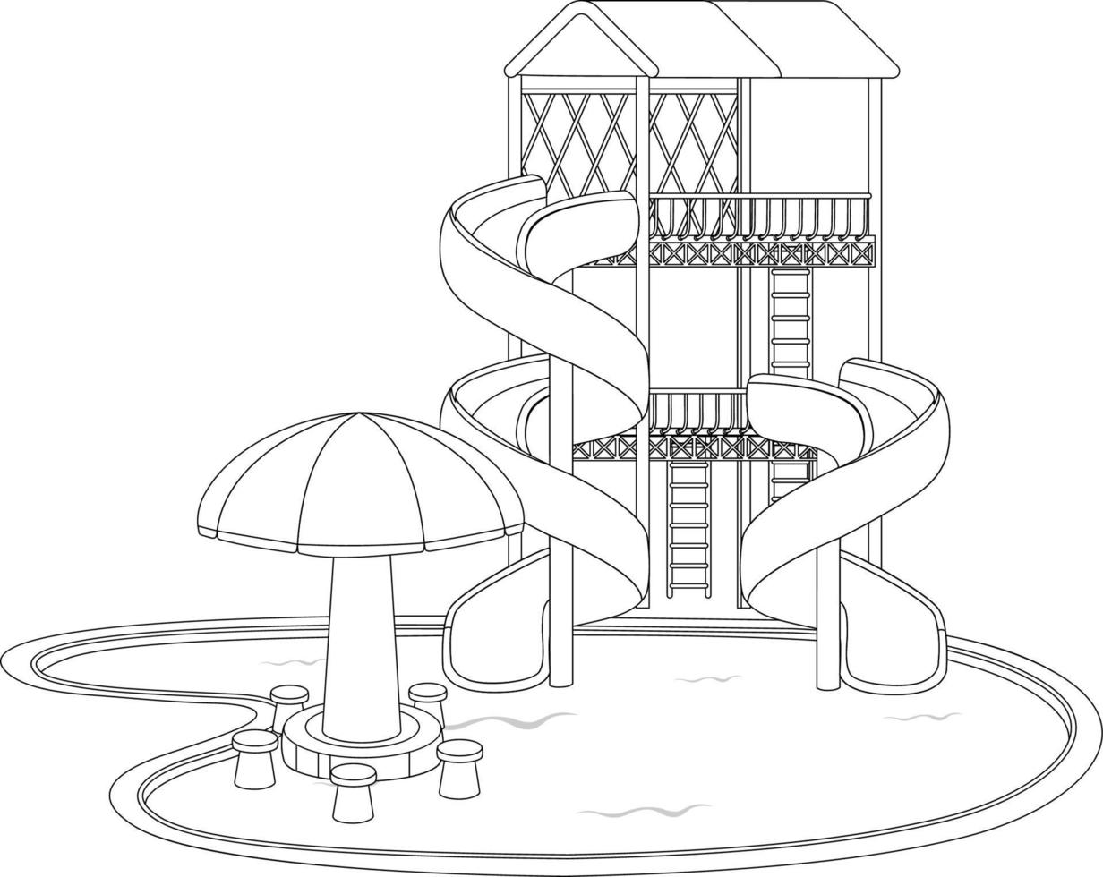 Slider black and white doodle character vector