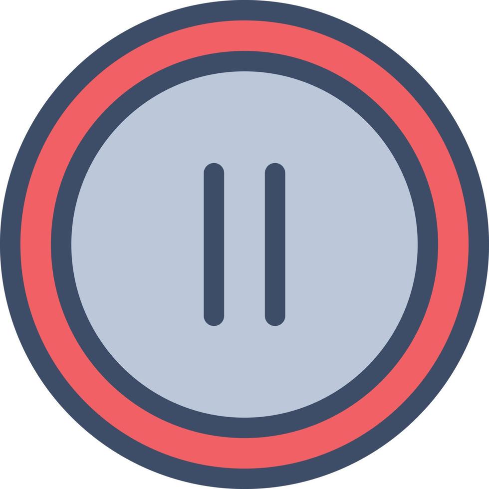 pause vector illustration on a background.Premium quality symbols. vector icons for concept and graphic design.