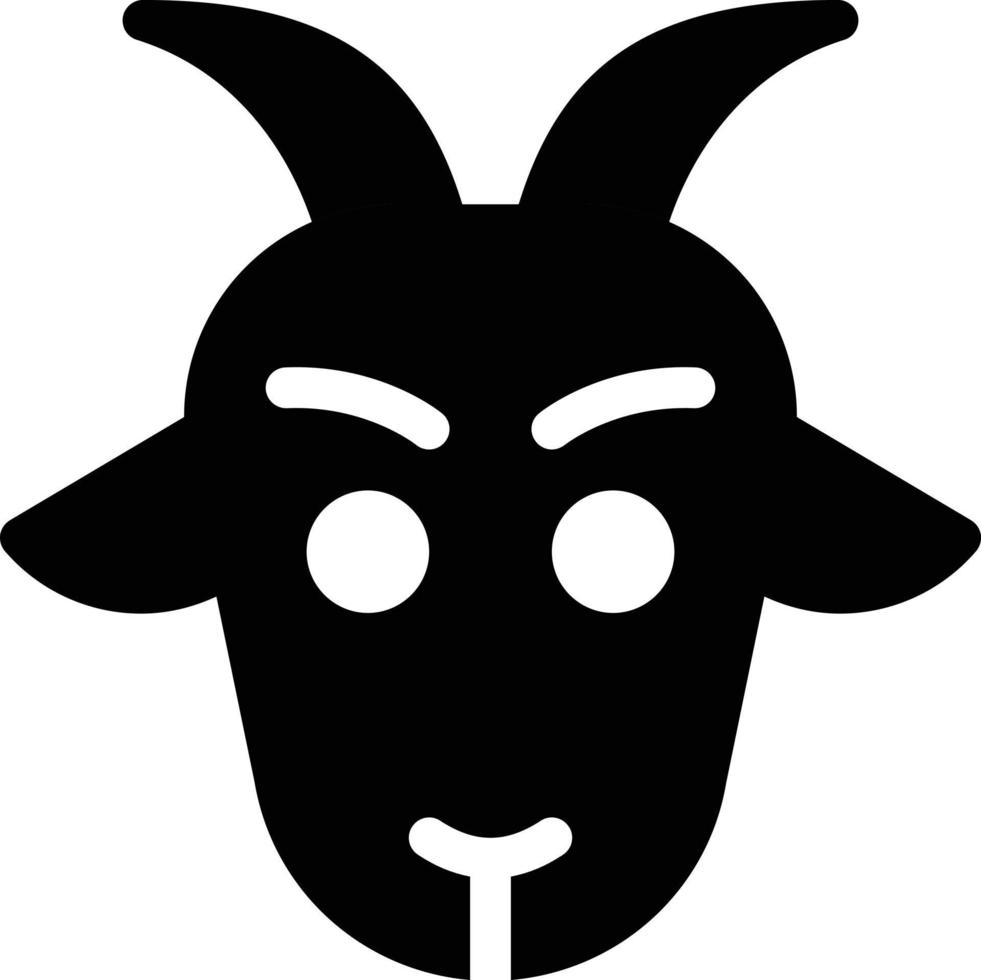 ilustración de vector de cabra en un fondo. símbolos de calidad premium. iconos vectoriales para concepto y diseño gráfico.