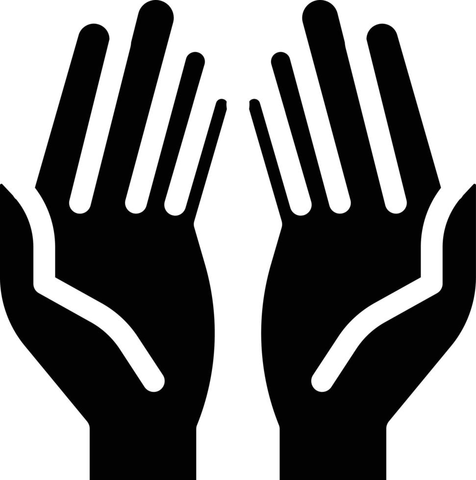 hand prayer vector illustration on a background.Premium quality symbols. vector icons for concept and graphic design.