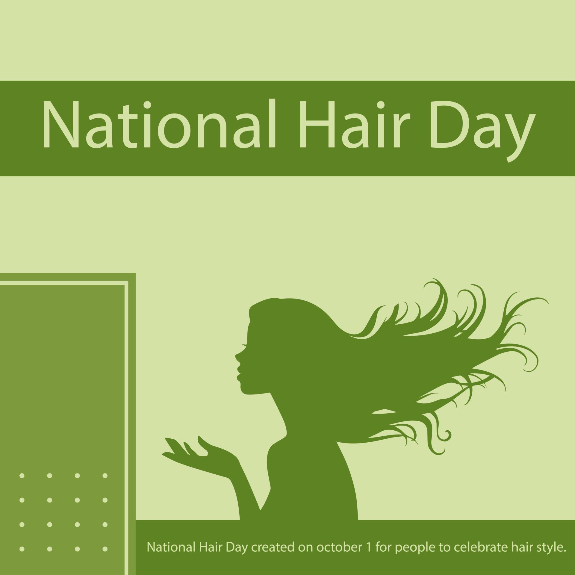 National Hair Day created on october 1 for people to celebrate hair