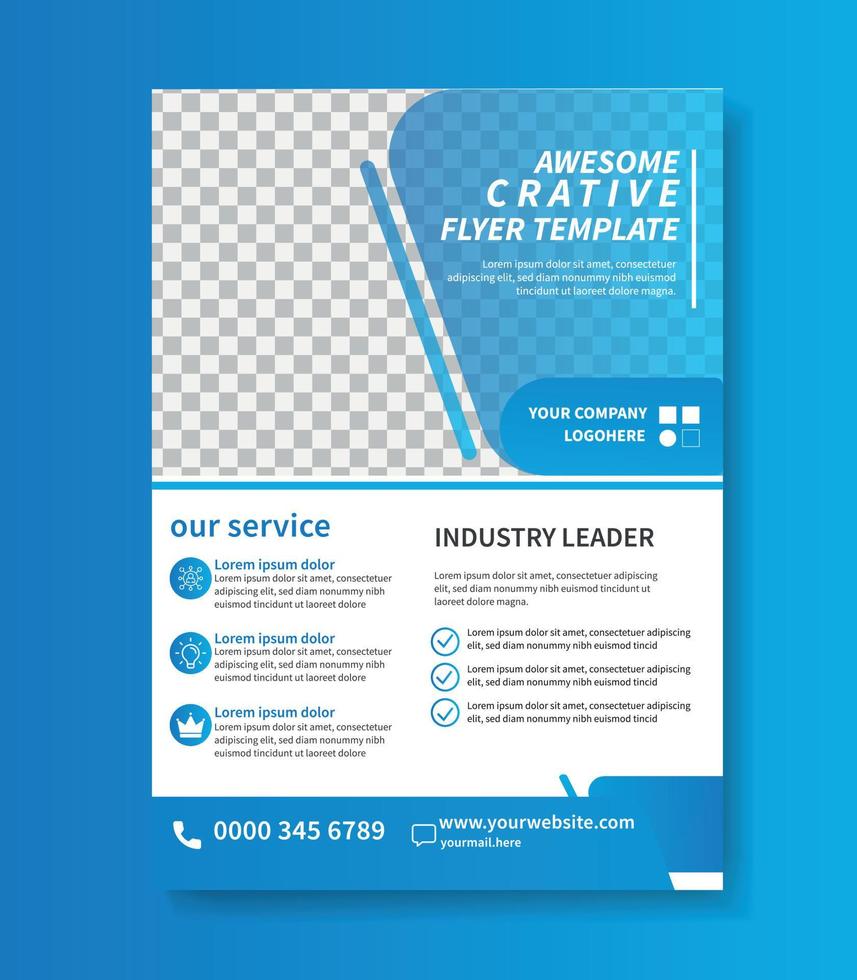 Corporate Flyer Template vector