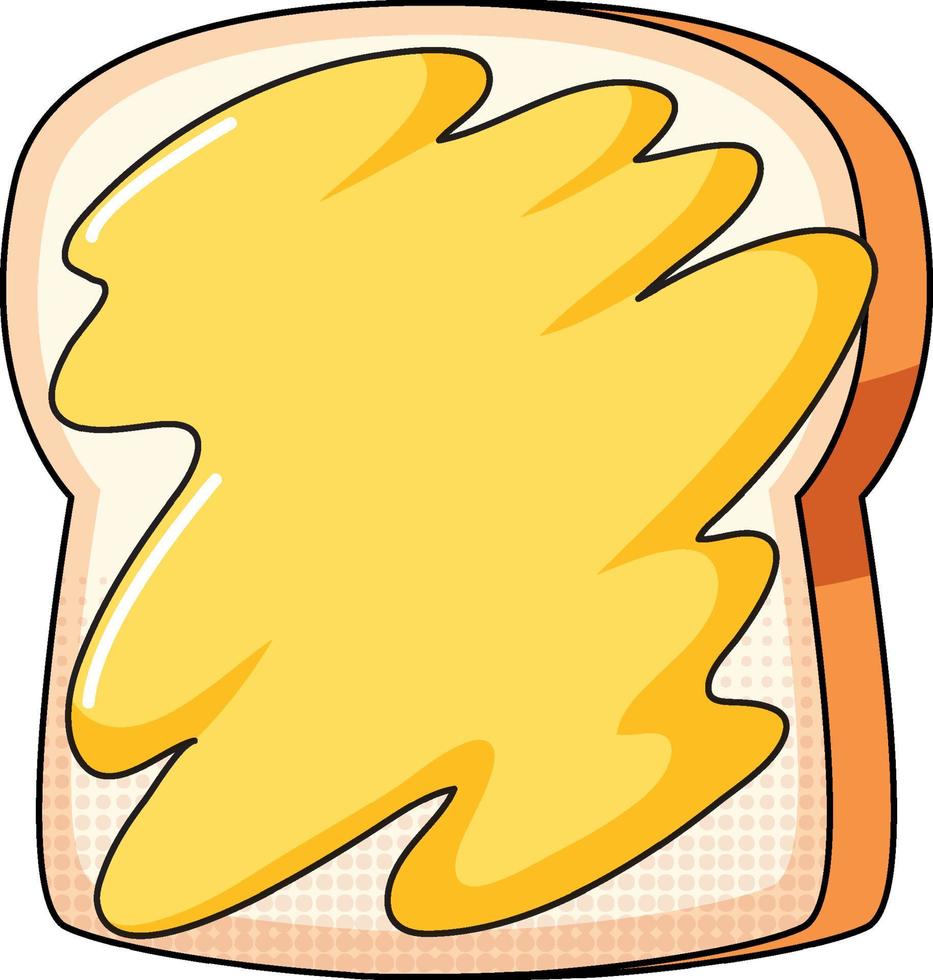 Bread on white background vector