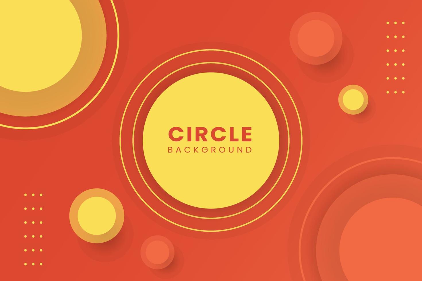 Red Modern Geometric Circle Background vector