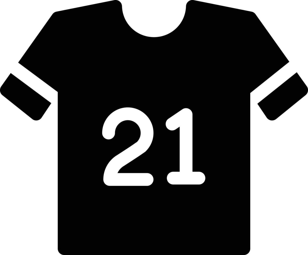 ilustración de vector de camisa deportiva en un fondo. símbolos de calidad premium. iconos vectoriales para concepto y diseño gráfico.