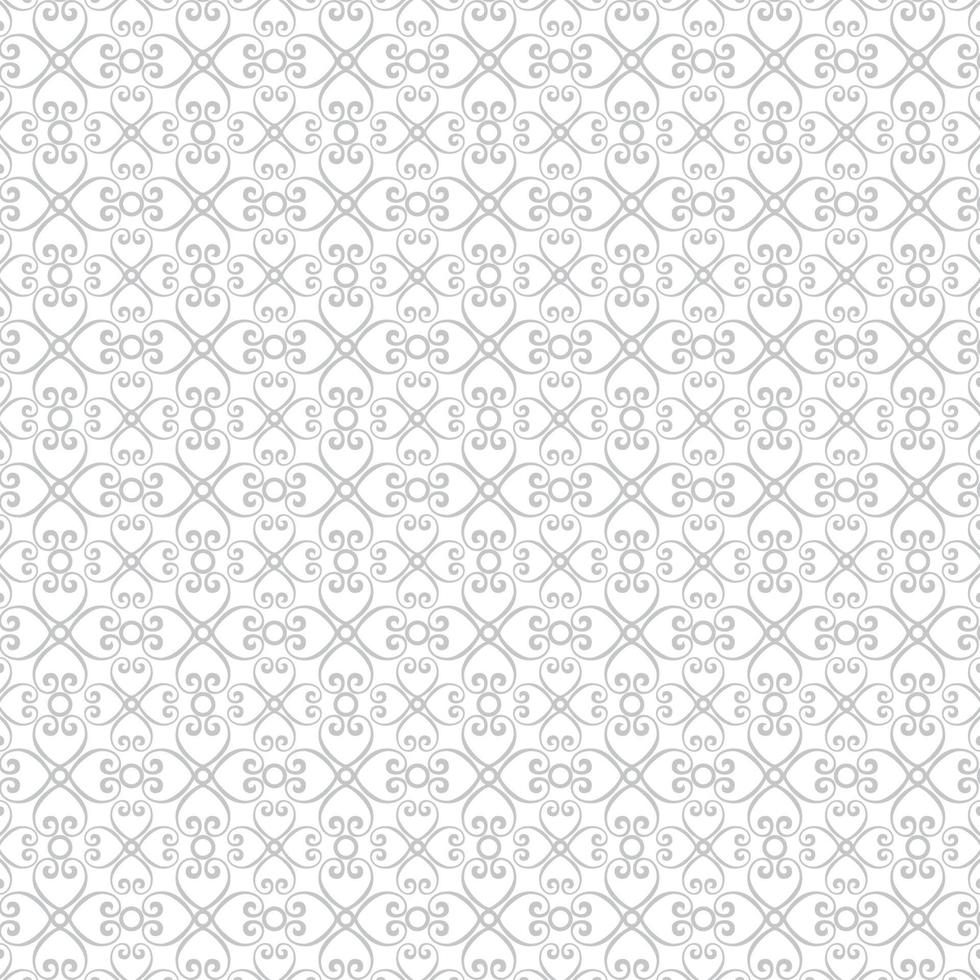 seamless abstract floral heart wavy pattern background texture gray color vector