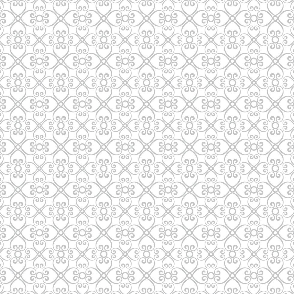 seamless abstract floral heart wavy pattern background texture gray color vector