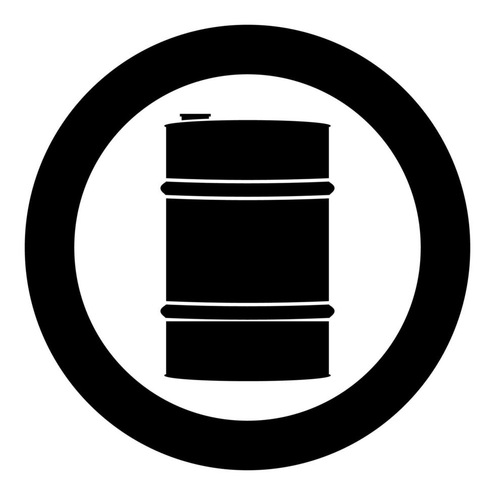 Oil baller icon black color vector illustration simple image