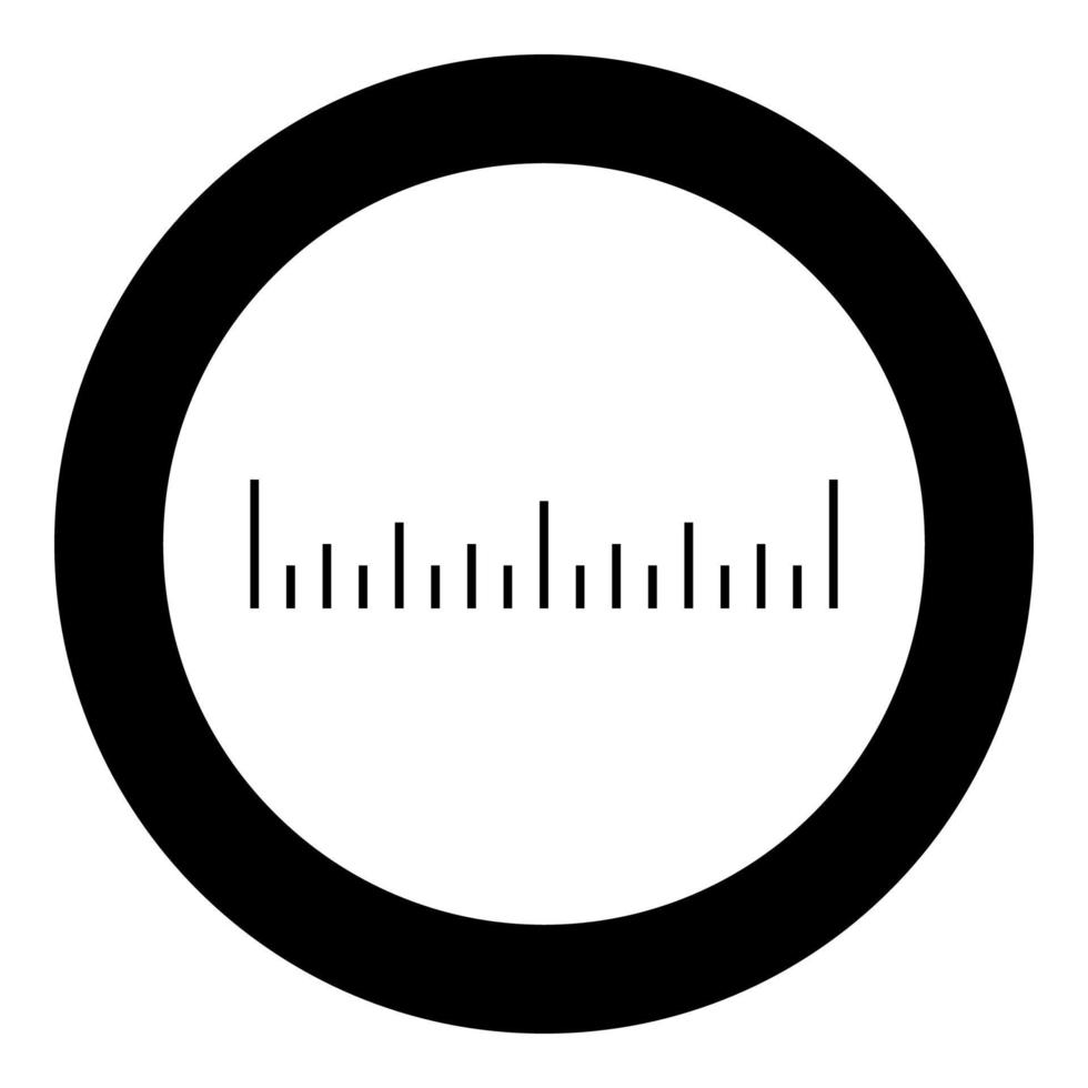 Scale ruler icon black color vector illustration simple image