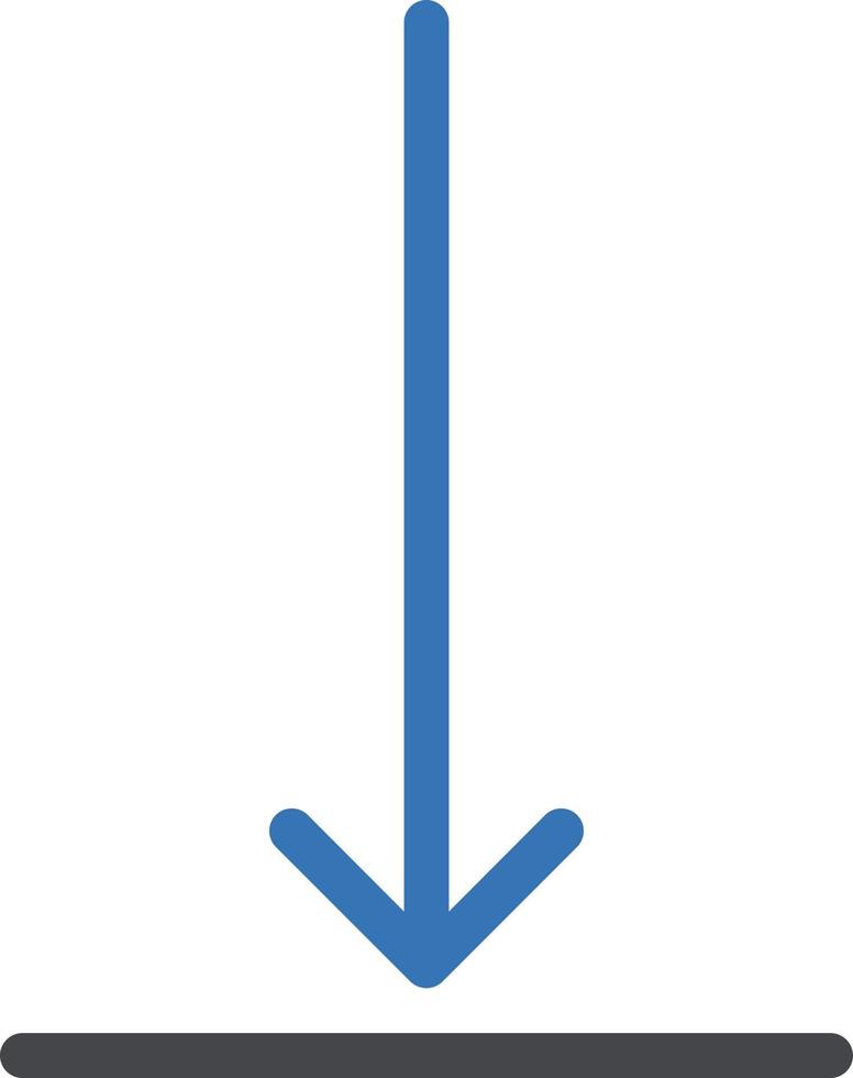 arrow down vector illustration on a background.Premium quality symbols. vector icons for concept and graphic design.