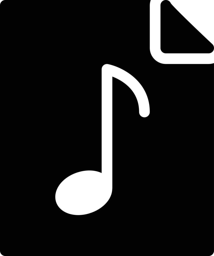 ilustración de vector de archivo de música en un fondo. símbolos de calidad premium. iconos vectoriales para concepto y diseño gráfico.