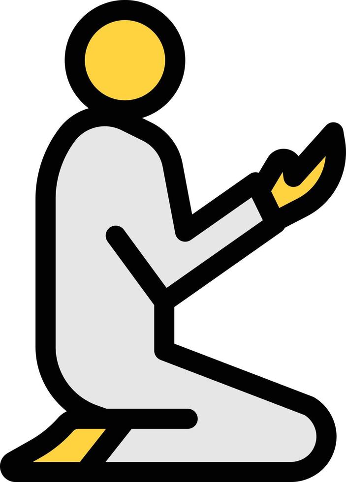 muslim praying vector illustration on a background.Premium quality symbols. vector icons for concept and graphic design.