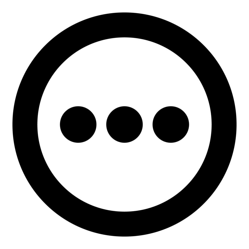 Sign continue icon black color in circle vector