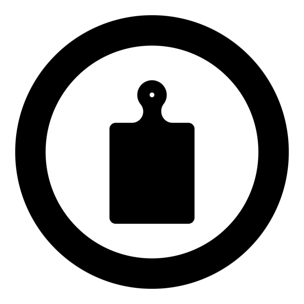 Kitchen board icon black color in circle vector