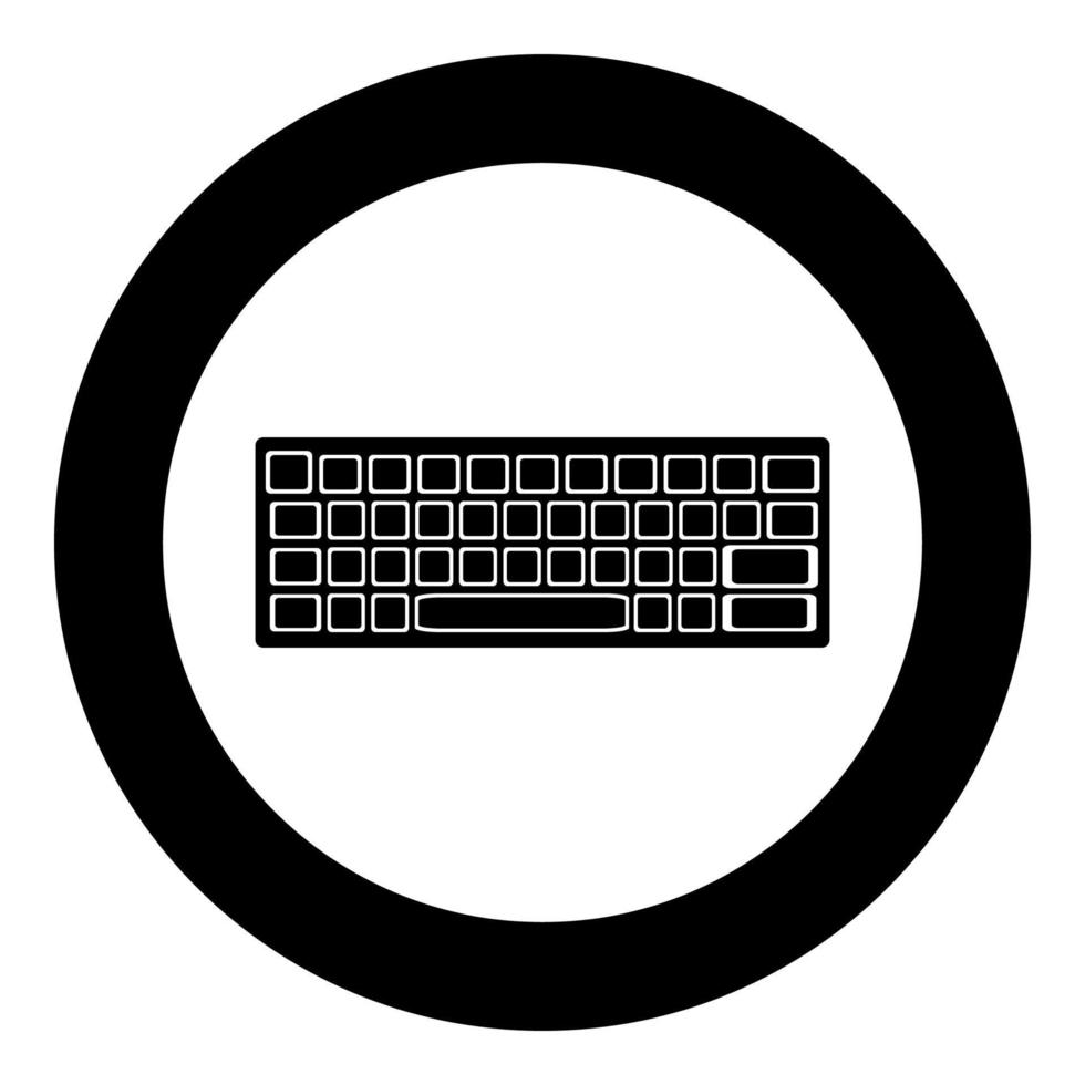 Ice cream icon black color in circle vector