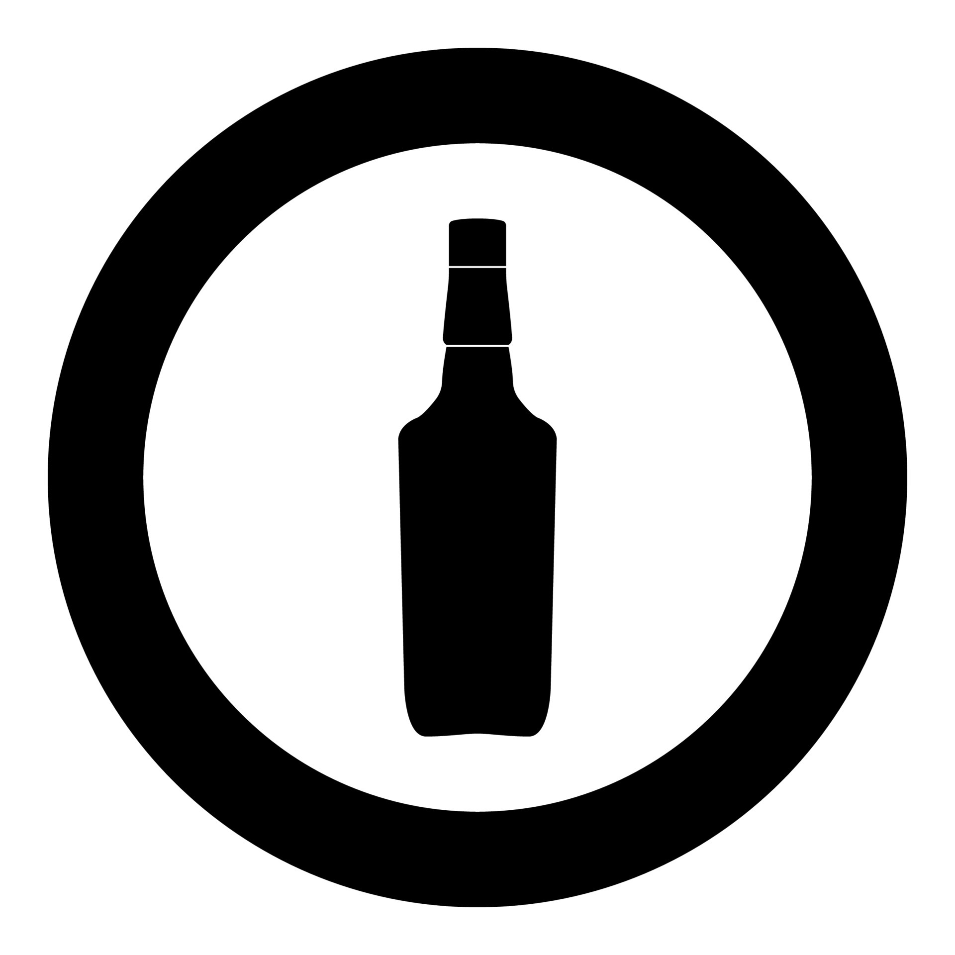 Whisky icon black color in circle 7014400 Vector Art at Vecteezy