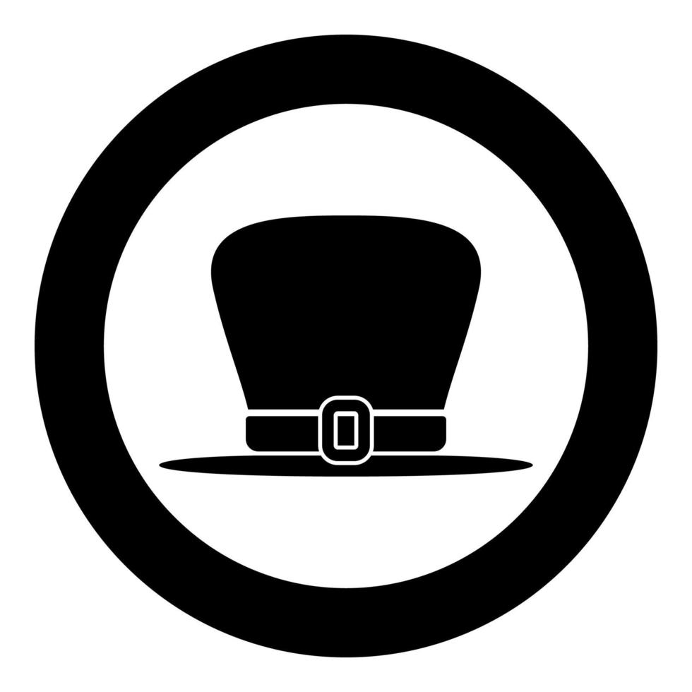 sombrero leprechaun icono color negro vector ilustración simple imagen