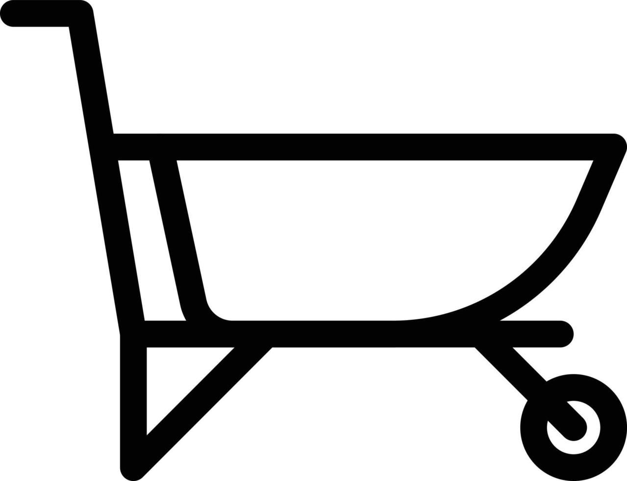wheelbarrow vector illustration on a background.Premium quality symbols. vector icons for concept and graphic design.