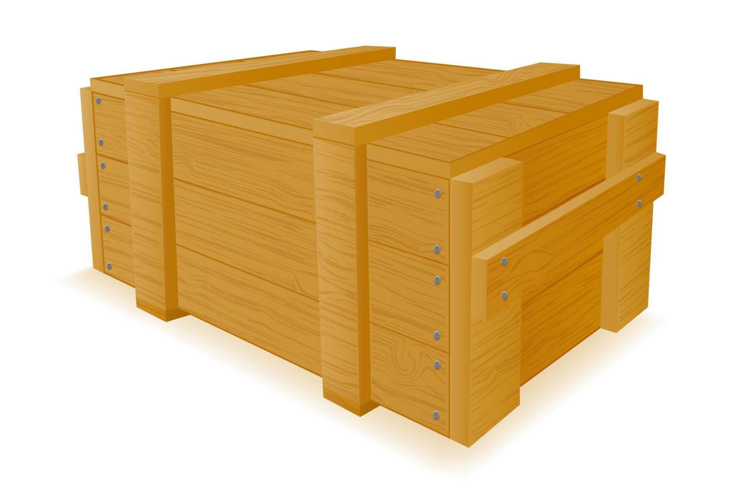 army wooden box for weapons and ammunition vector illustration isolated on white background