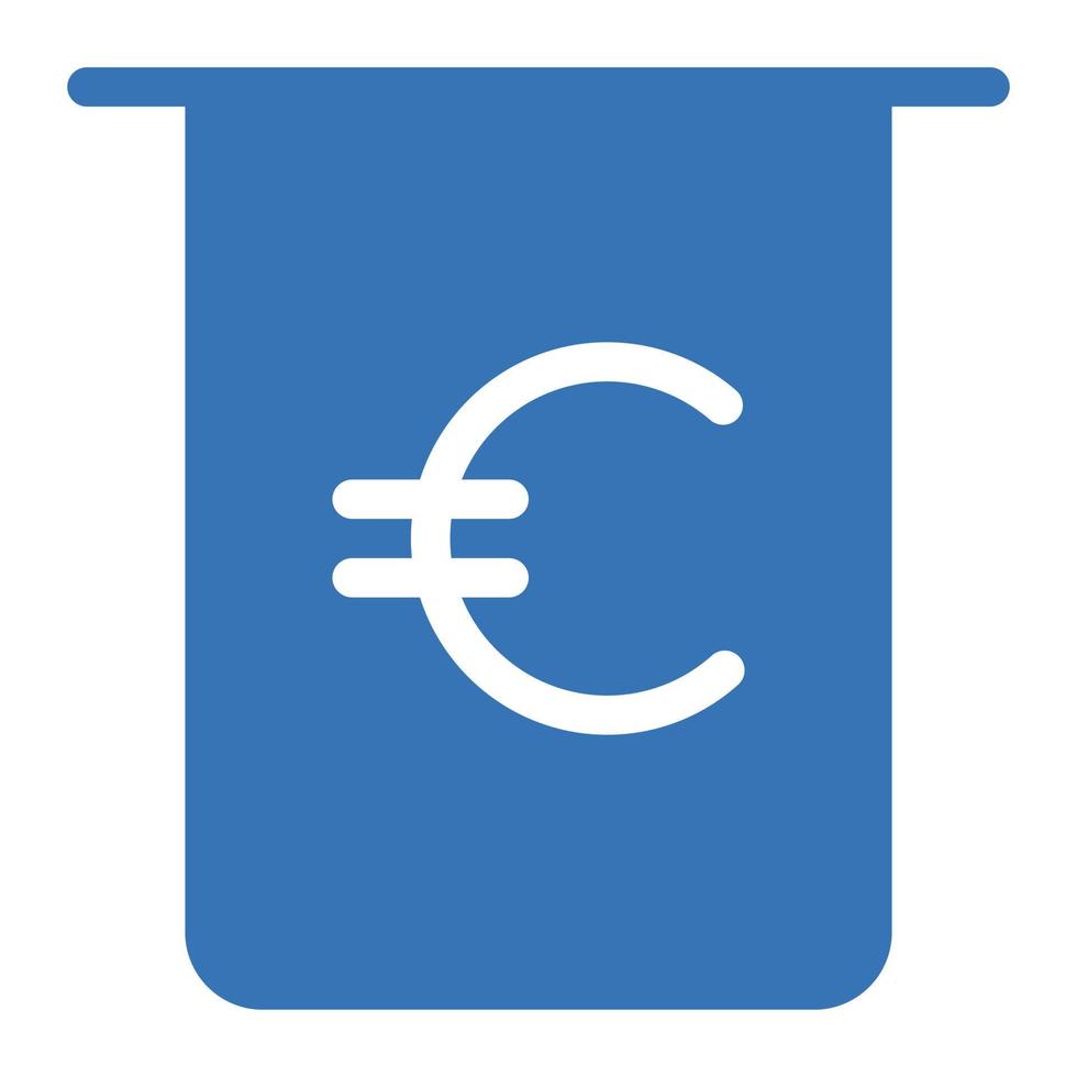 ilustración de vector de euro en un fondo. símbolos de calidad premium. iconos vectoriales para concepto y diseño gráfico.