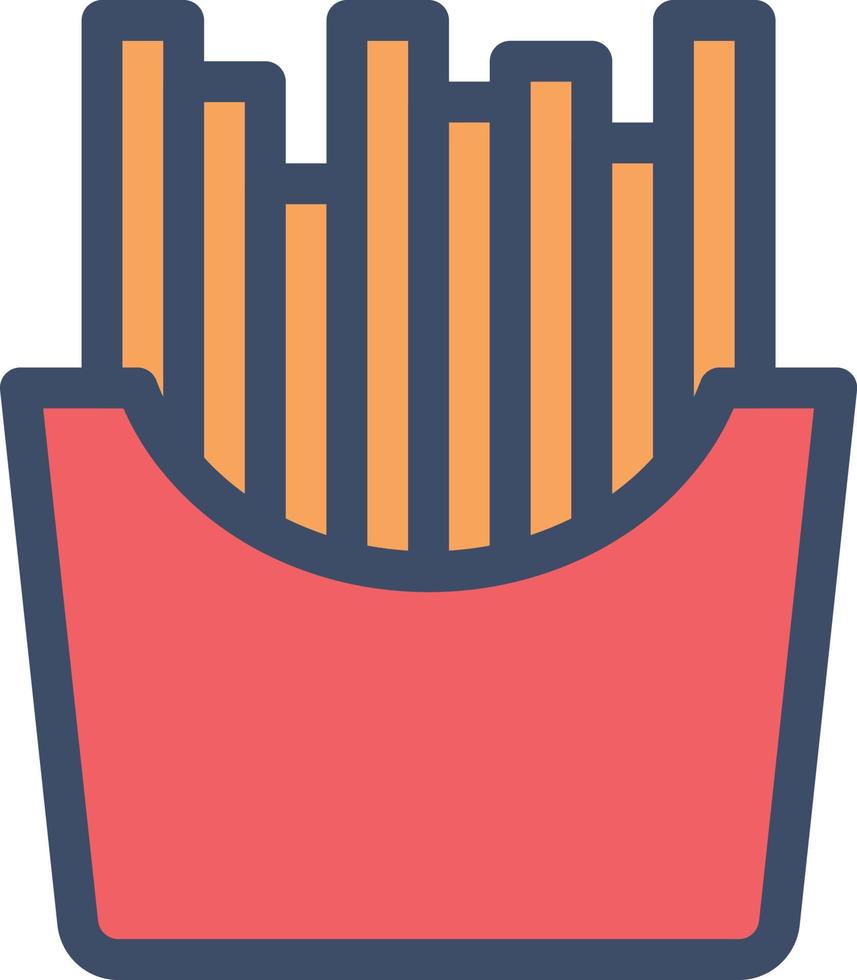 fries vector illustration on a background.Premium quality symbols. vector icons for concept and graphic design.