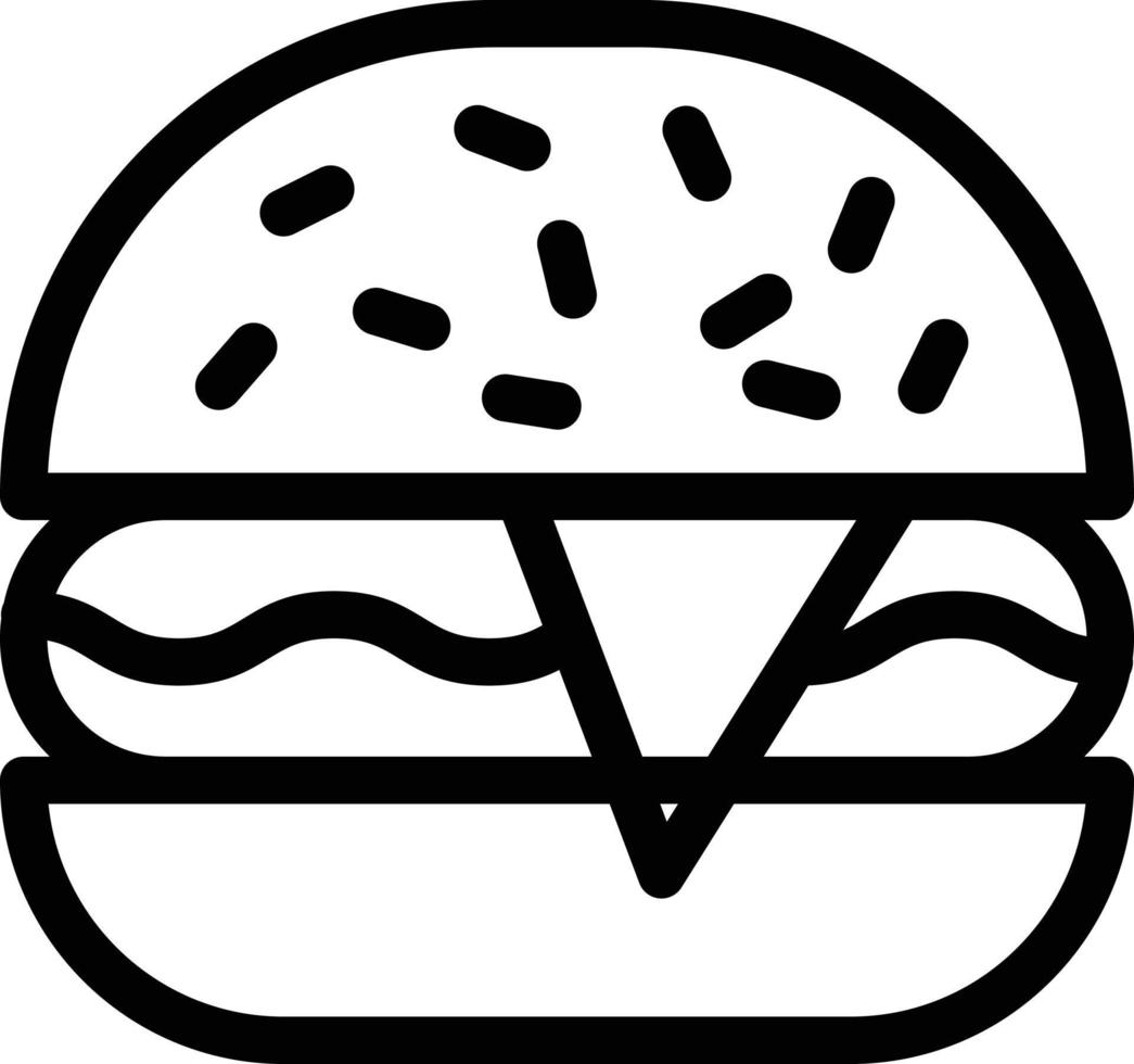 ilustración de vector de hamburguesa en un fondo. símbolos de calidad premium. iconos vectoriales para concepto y diseño gráfico.