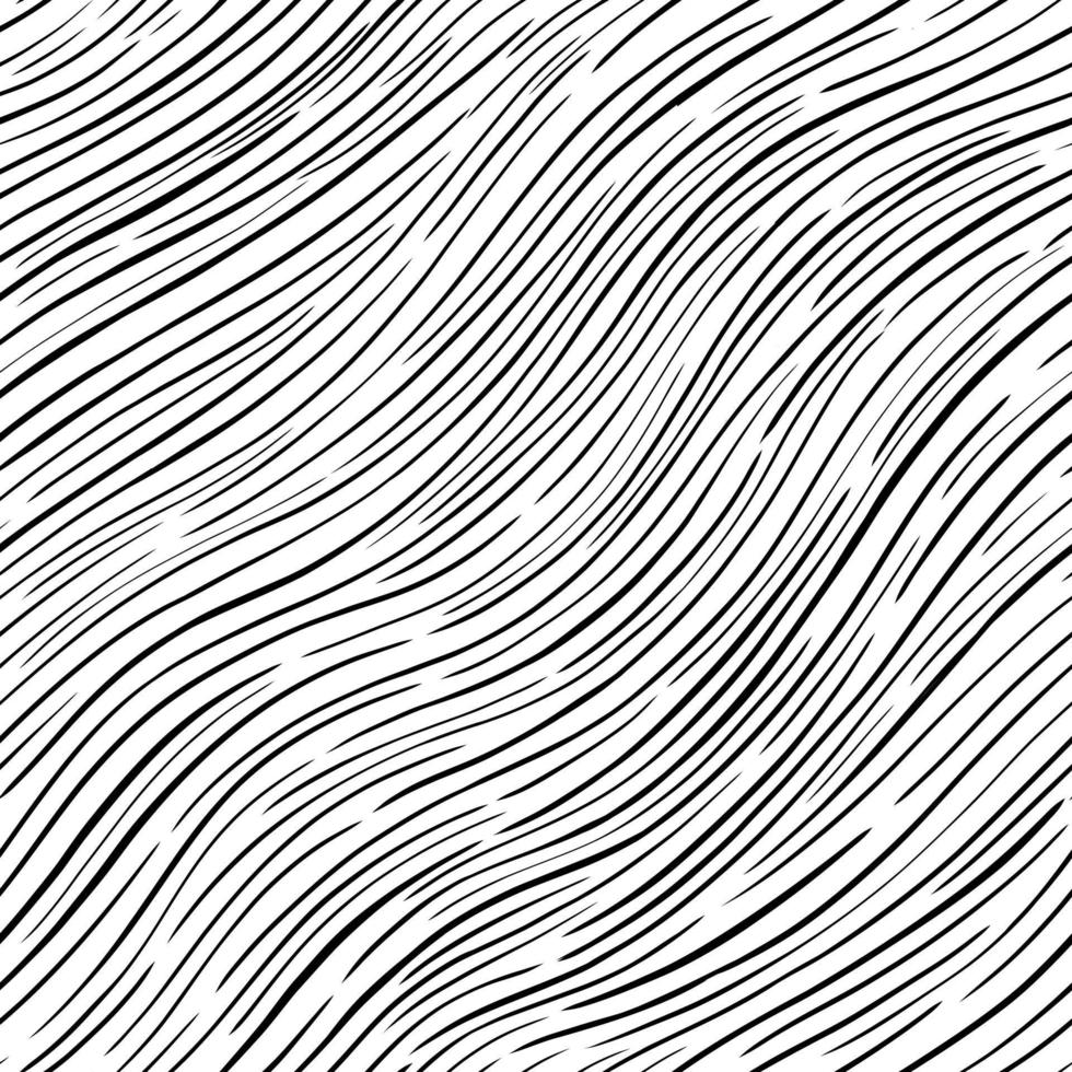 fondo de patrón de línea de onda abstracta sin costuras. diseño decorativo pintura creativa a mano alzada. elemento caótico de textura. vector