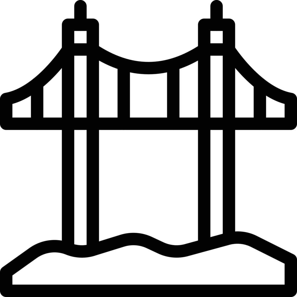 Ilustración de vector de puente sobre un fondo. Símbolos de calidad premium. iconos vectoriales para concepto y diseño gráfico.