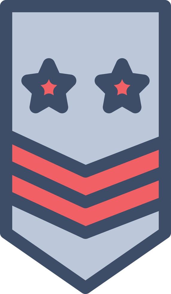 ilustración de vector de insignia del ejército en un fondo. símbolos de calidad premium. iconos vectoriales para concepto y diseño gráfico.