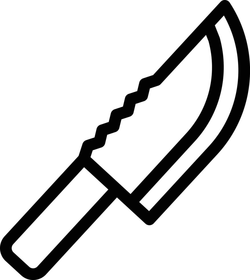 ilustración de vector de cuchillo en un fondo. símbolos de calidad premium. iconos vectoriales para concepto y diseño gráfico.