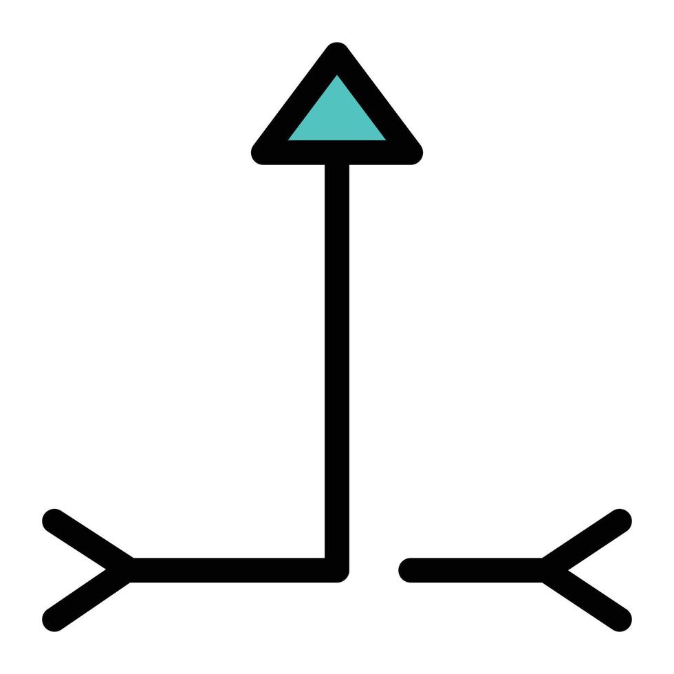 ilustración de vector de flecha en un fondo. símbolos de calidad premium. iconos vectoriales para concepto y diseño gráfico.