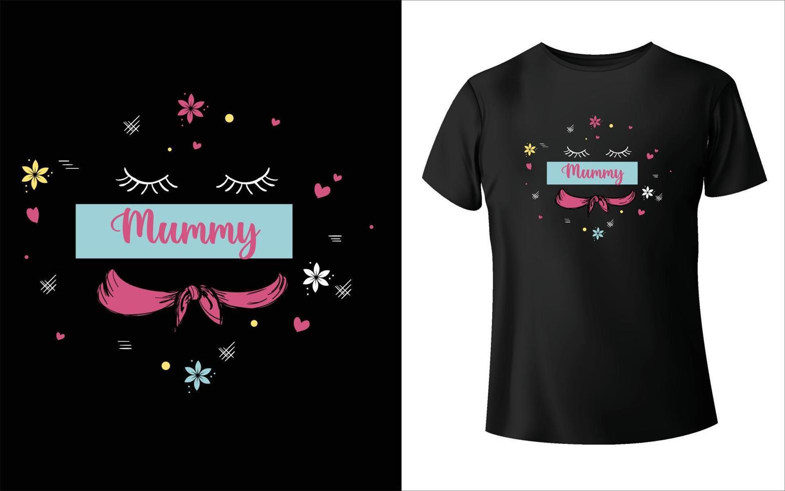 diseño de camisetas del día de la madre feliz. vector de mamá, arte vectorial, diseño de camiseta de mamá