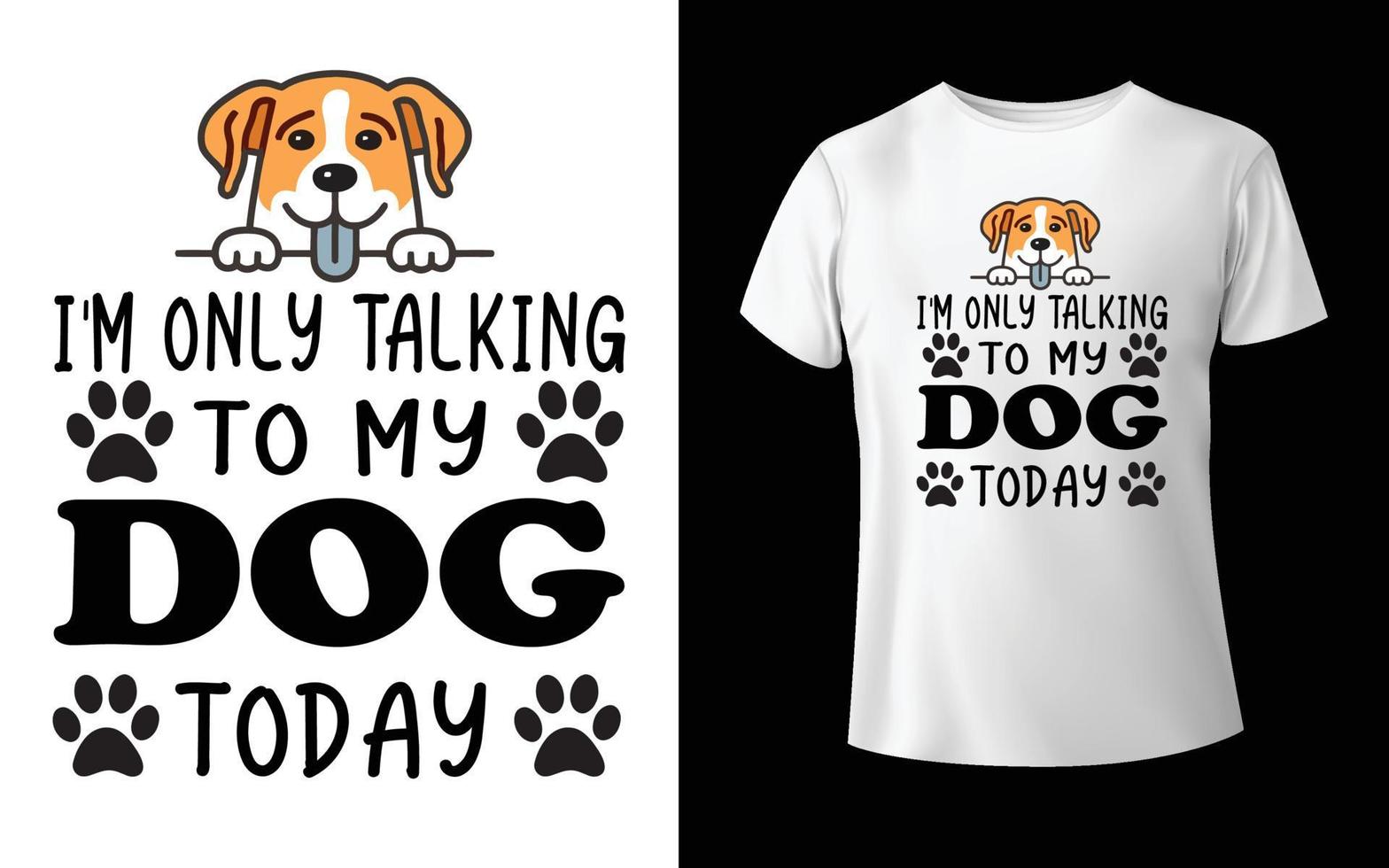 Puppy Day T Shirt Vector Art  Dog Vector, Dog T-shirt Design, Happy Puppy Day.