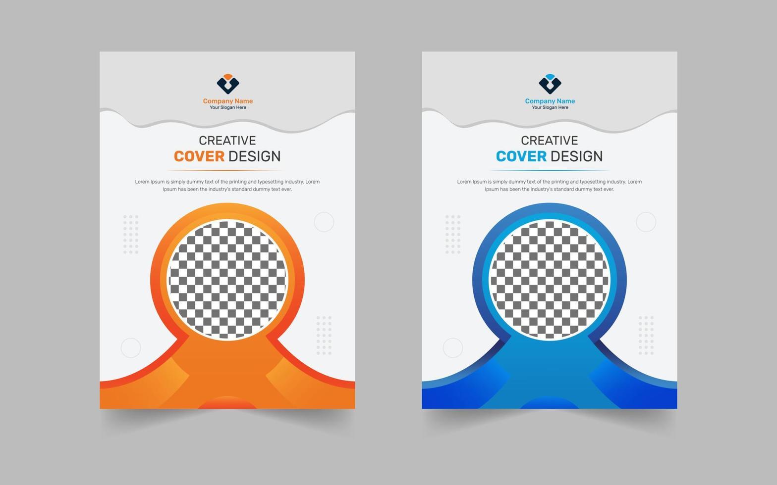 Creative cover design for annual report, poster, flyer, brochure, leaflet, company profile in vector template