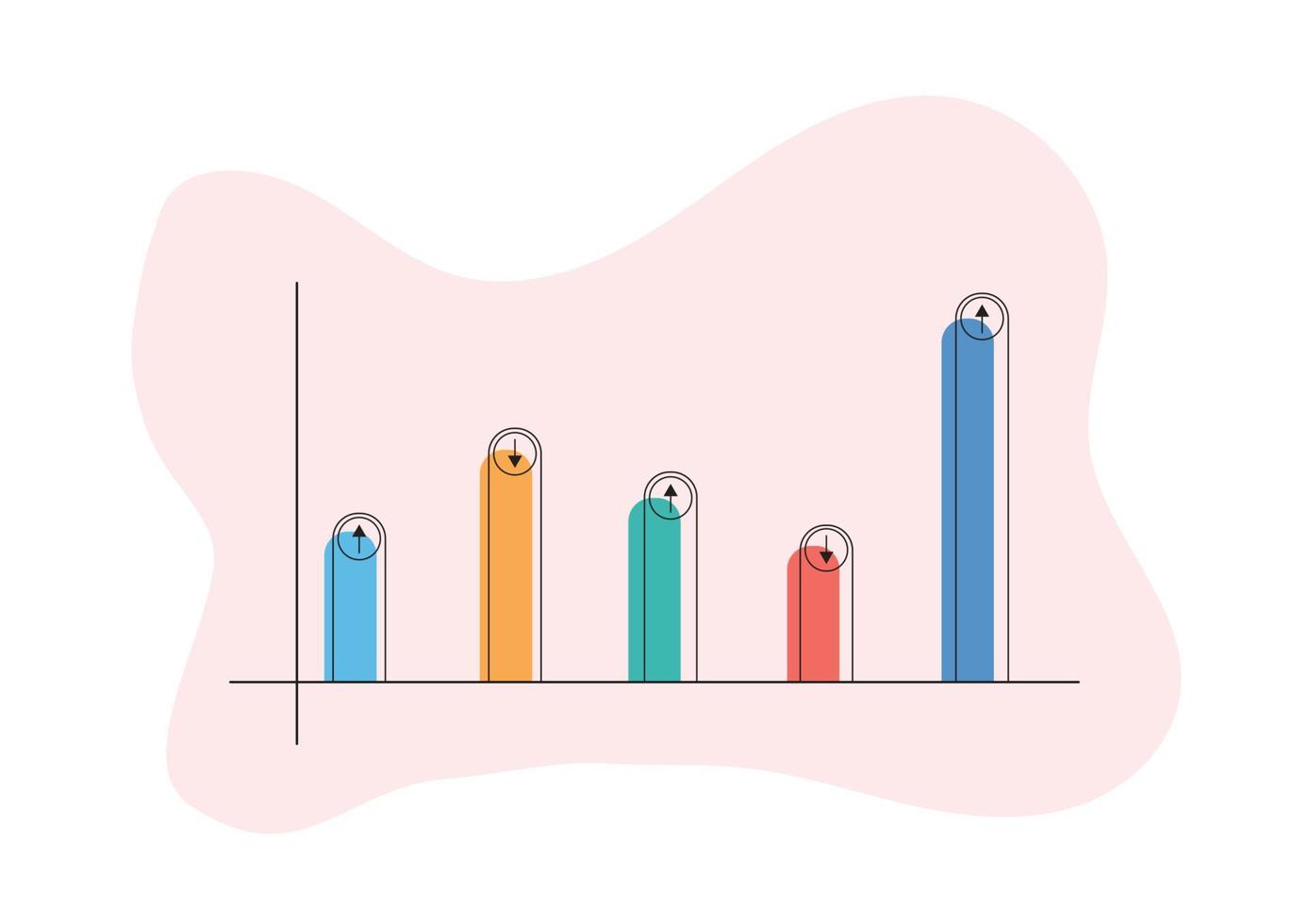 pattern various charts on  background vector