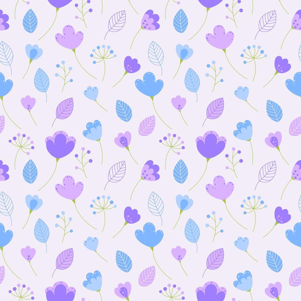 Seamless texture with floral background, pattern from flowers, botanical composition, wallpaper vector