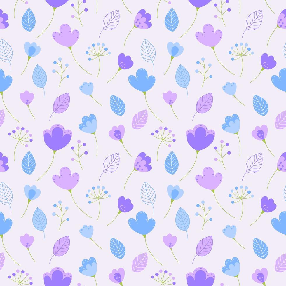 Seamless texture with floral background, pattern from flowers, botanical composition, wallpaper vector