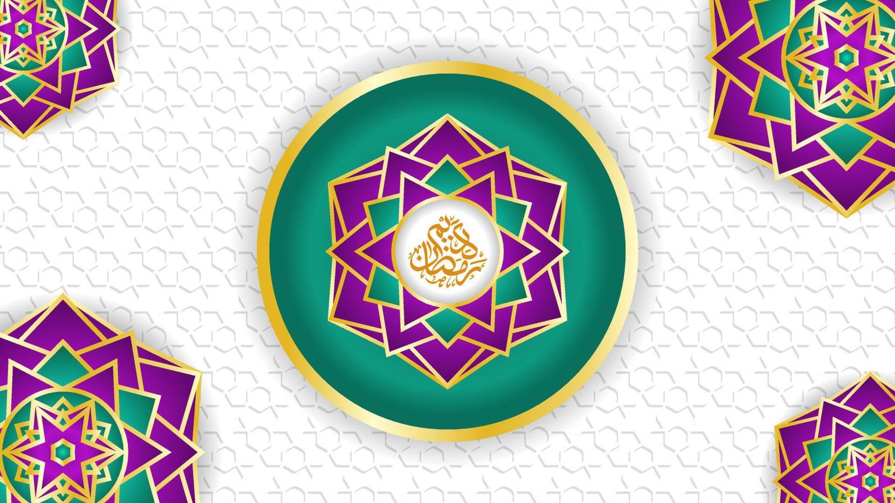 plantilla de banner redes sociales, saludo ramadan kareem vector