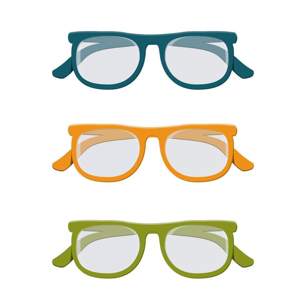 glasses eye accessory isolated vector illustration on white background