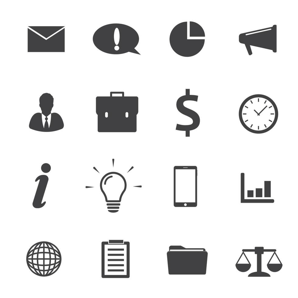 Simple Business icons set. Universal Business icon to use in web and ...