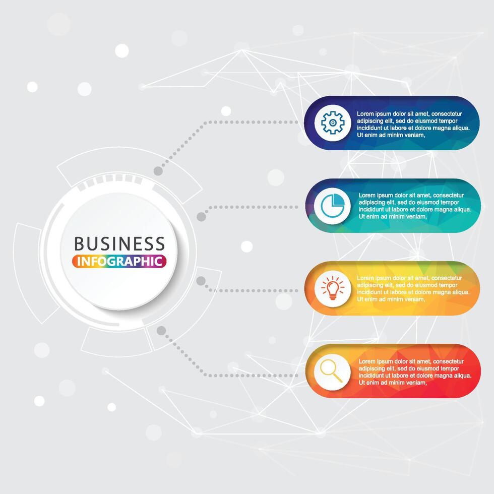 Timeline infographics design vector and marketing icons can be used for workflow layout, diagram, annual report, web design. Business concept with 4 options, steps or processes.