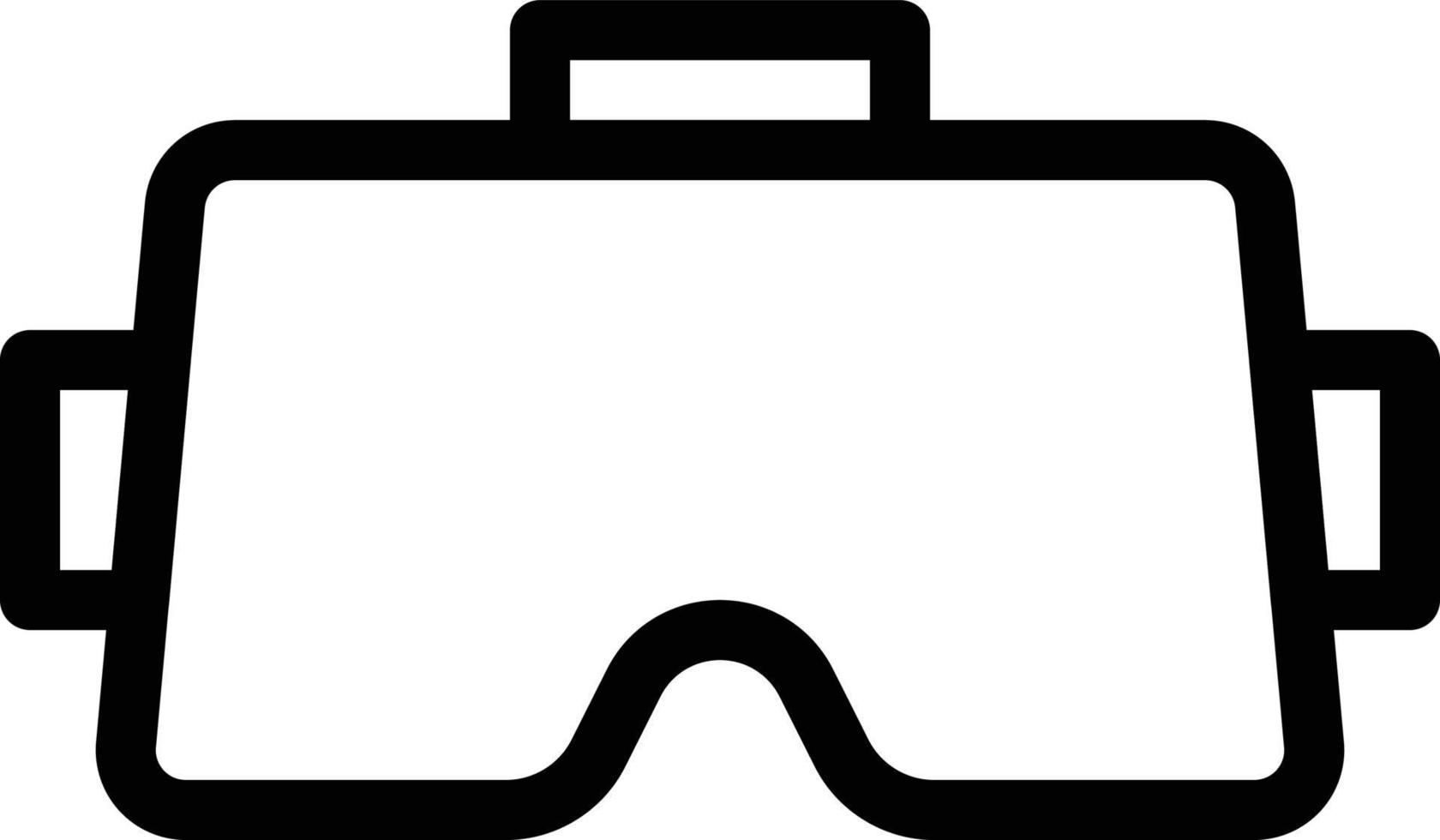 ilustración vectorial vr en un fondo. símbolos de calidad premium. iconos vectoriales para concepto y diseño gráfico. vector