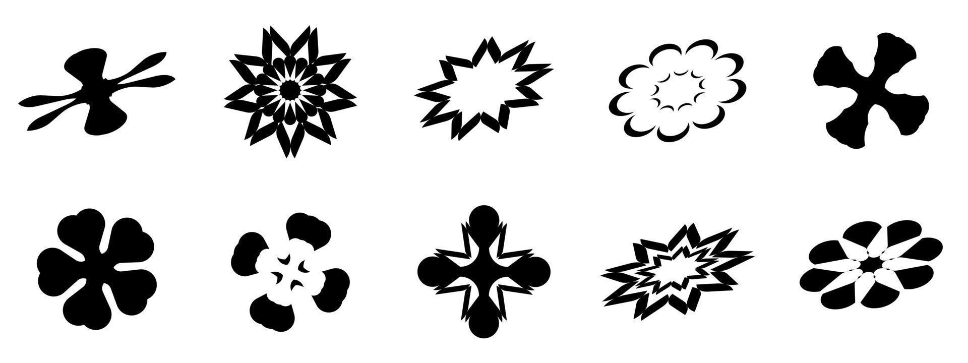 Starburst icon element for decorative vector