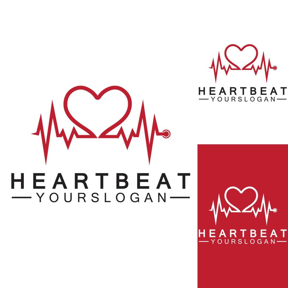 art design health medical heartbeat pulse vector