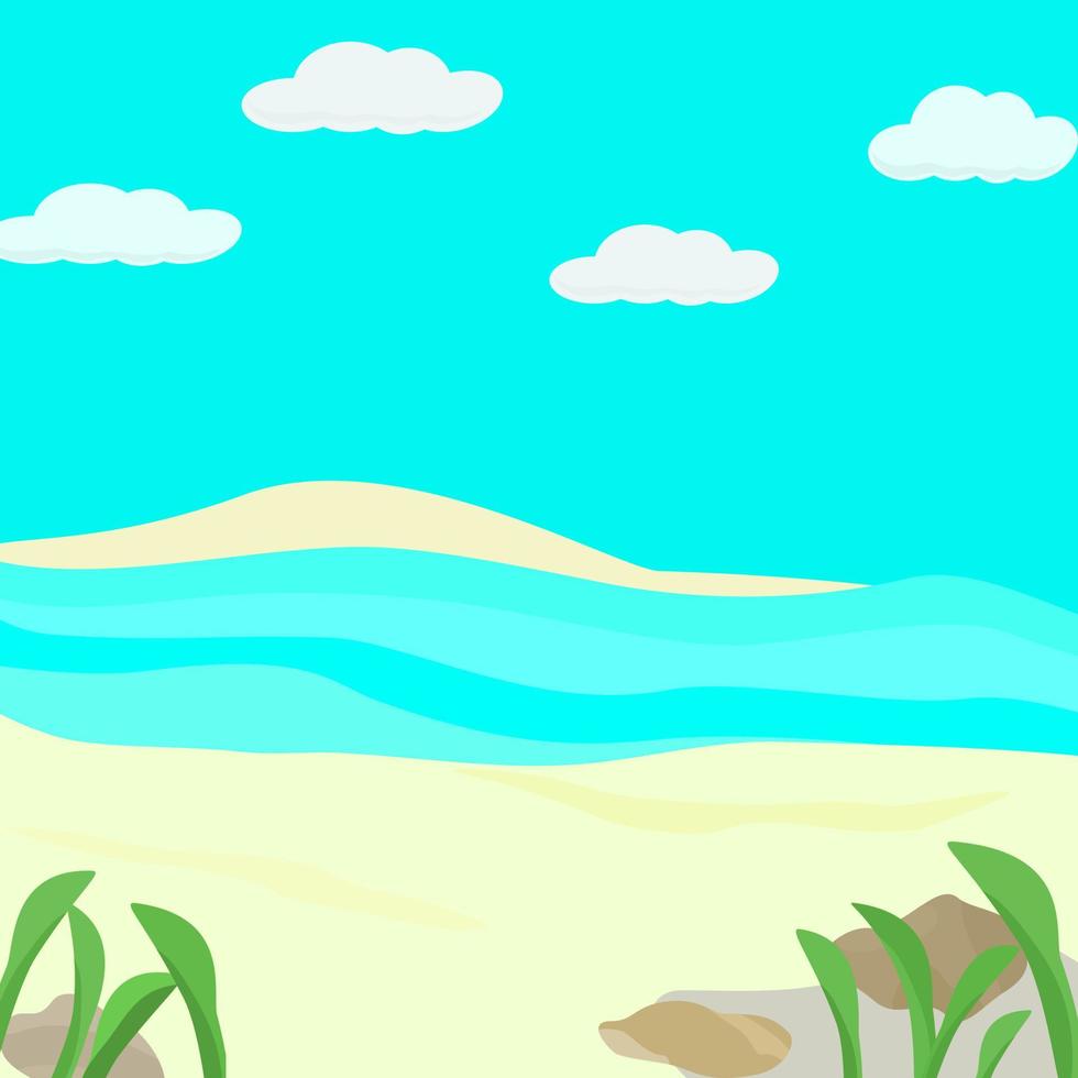 Abstract background sea beach nature wallpaper backdrop vector illlustration