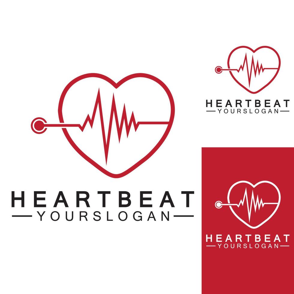 art design health medical heartbeat pulse vector