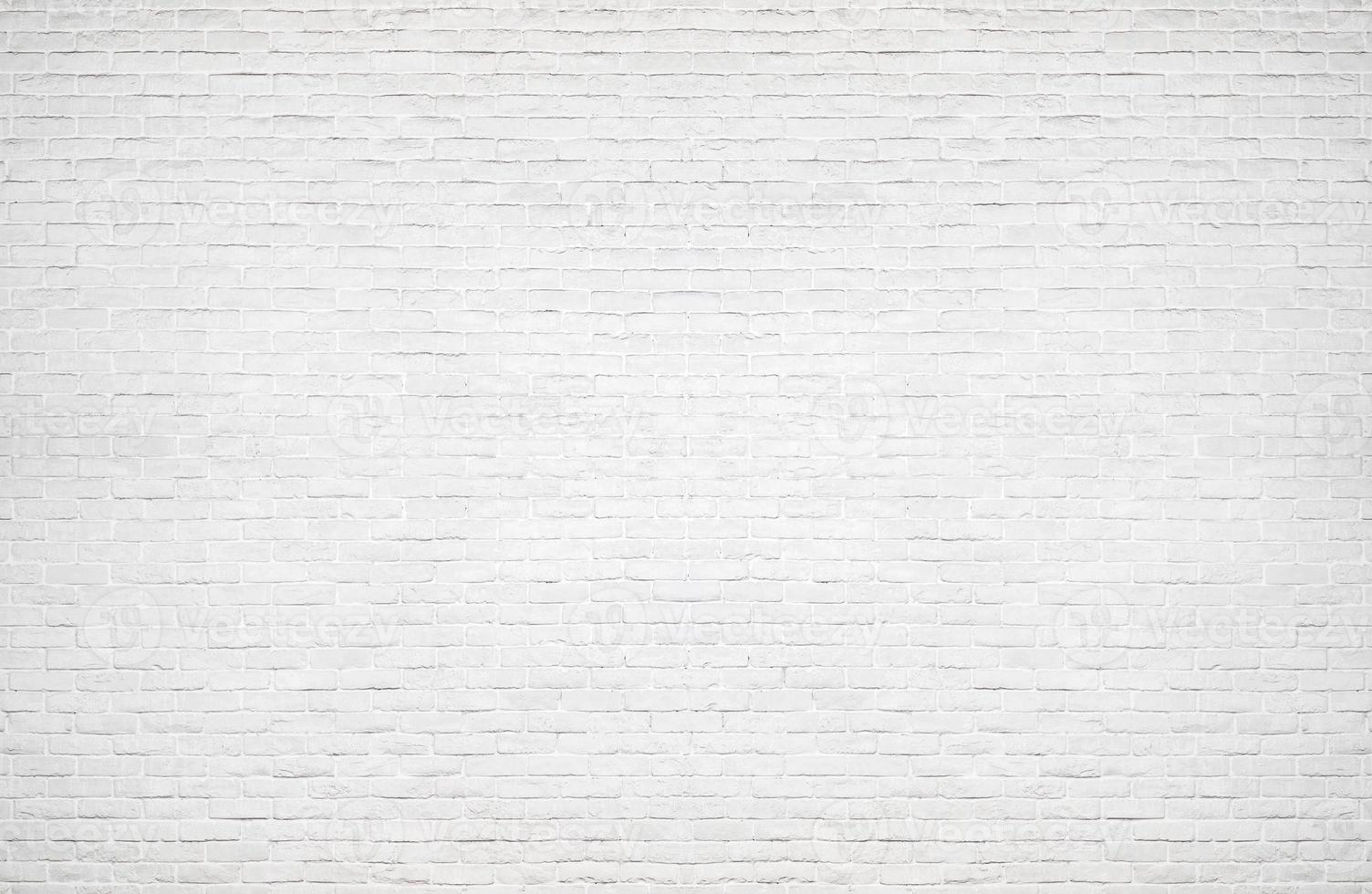 Modern white brick wall texture for background photo