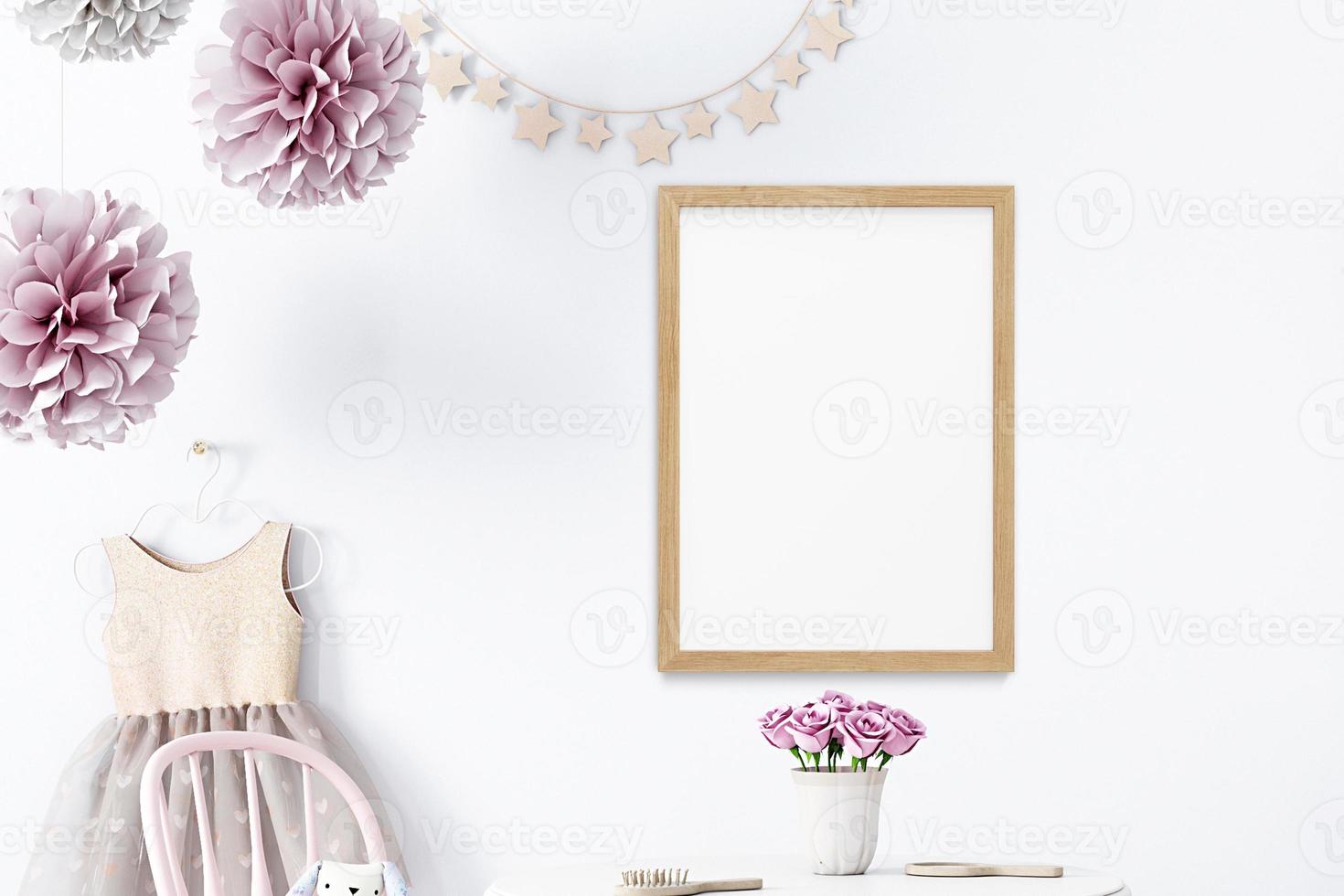 Frame Mockup Kids, 3D rendering - 2 photo