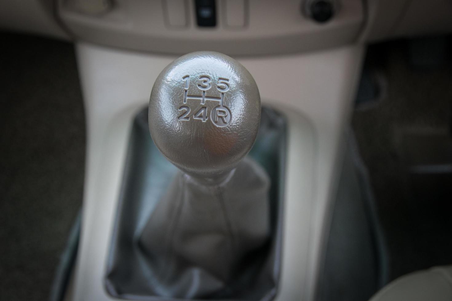 Manual  transmission gear shift. photo